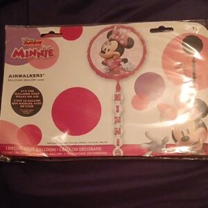 Airwalk Minnie Mouse Pink and Red Decorative Balloon